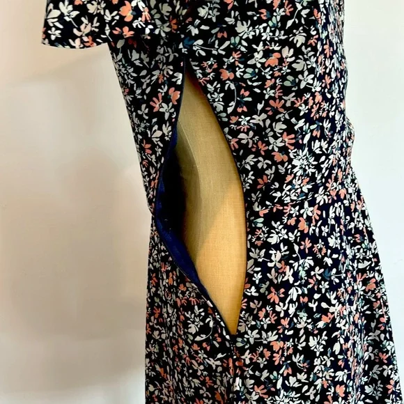 Abercrombie & Fitch floral spring dress women’s size small - Picture 6 of 13